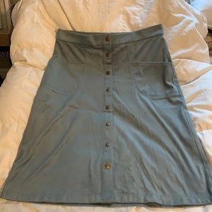 Sophie Max Blue suede skirt